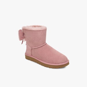 Ugg Classic Double Bow Mini Klassiska Stövlar Dam Rosa (730946OBG)